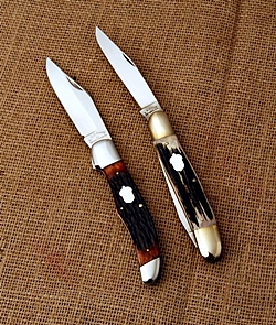 7-1/2” Farrier Rasp Caper Knife w/Brass Bolster – B K Knives