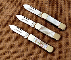 Vintage Parker (Japan) Eagle Brand 2 Blade Country Doctor Physician Knife  w/ Appaloosa Bone Handles